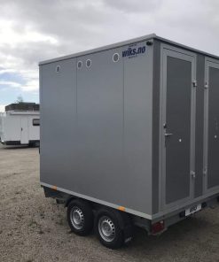 Toalettvogn med 4 kjemikalie toaletter (Toakslet)