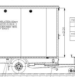 Badevogn med 6 garderobeskap