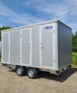 Toalettvogn med 6 kjemikalie toaletter (Toakslet)