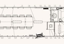 Alternative view of Spise- og toalettvogn for 16 personer og verktøyrom