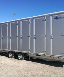 Toalettvogn med 10 kjemiske toaletter og 6 urinaler