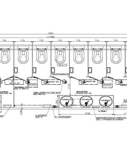 Alternative view of Toalettvogn med 10 vannklosetter